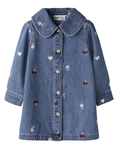Name it - NMFEmily Denim Kjole - Medium Blue Denim